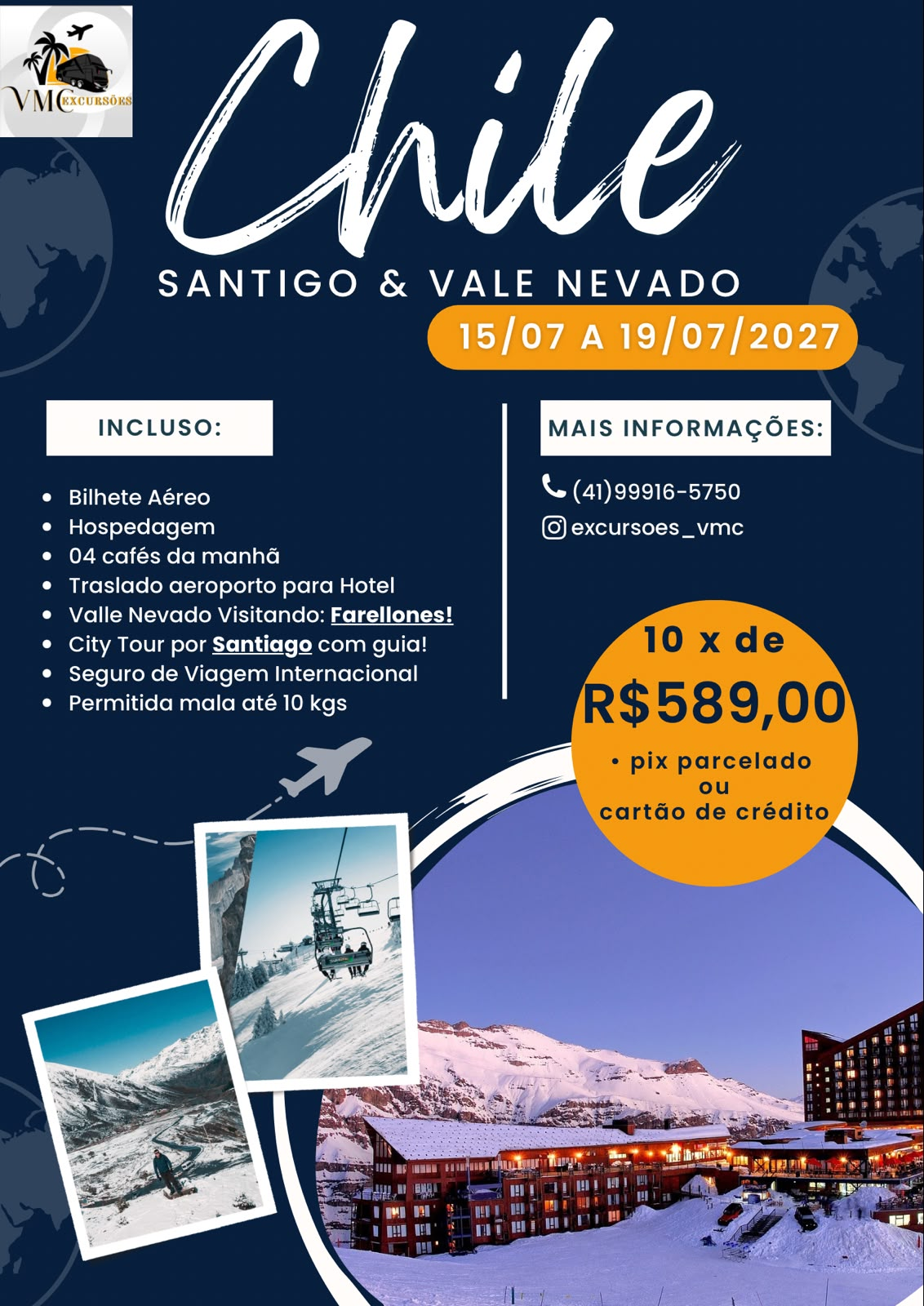 Chile • Santiago & Valle Nevado